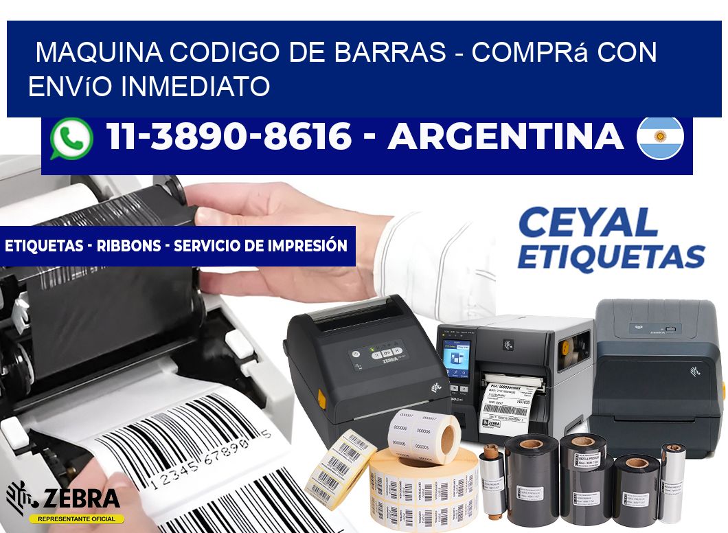 MAQUINA CODIGO DE BARRAS - Comprá con envío inmediato
