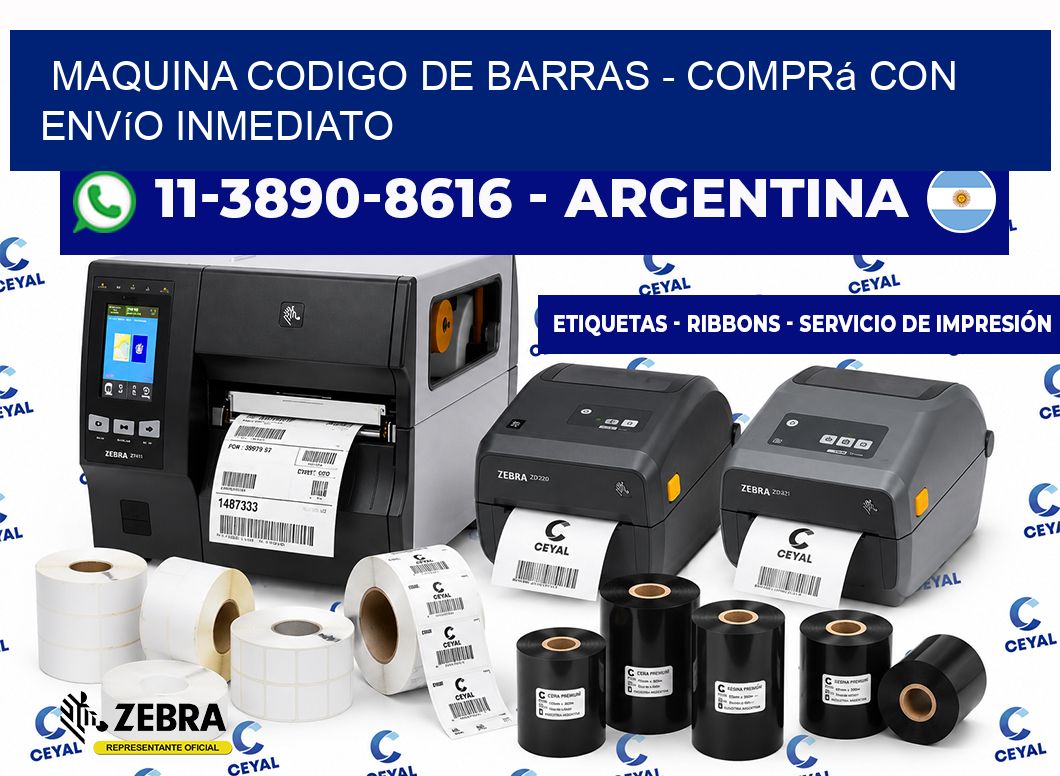MAQUINA CODIGO DE BARRAS - Comprá con envío inmediato