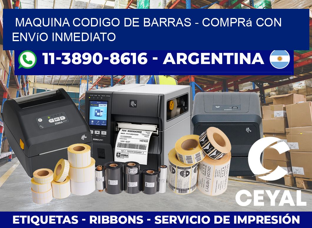 MAQUINA CODIGO DE BARRAS – Comprá con envío inmediato