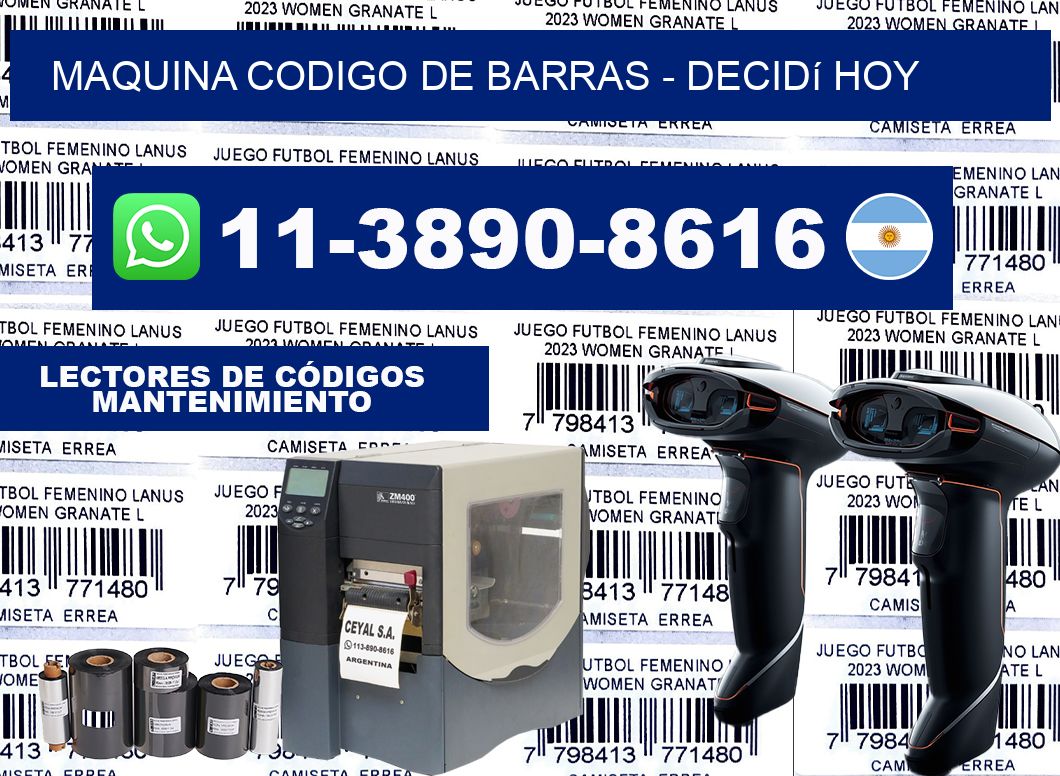 MAQUINA CODIGO DE BARRAS - Decidí hoy
