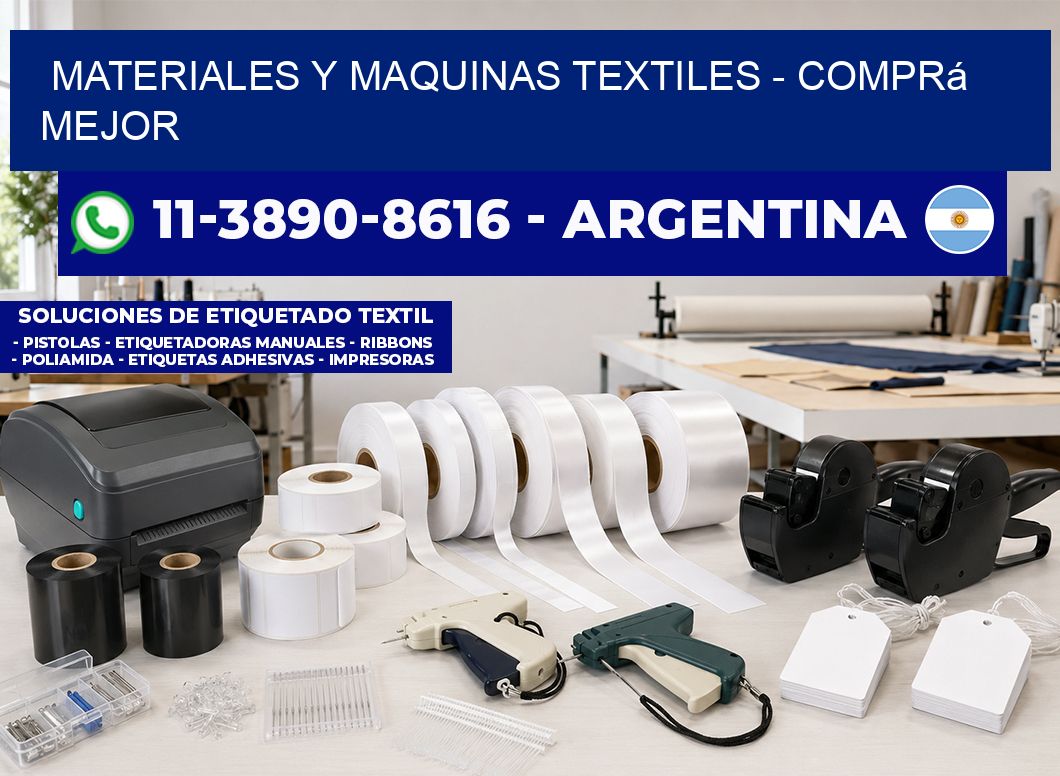 MATERIALES Y MAQUINAS TEXTILES - Comprá mejor