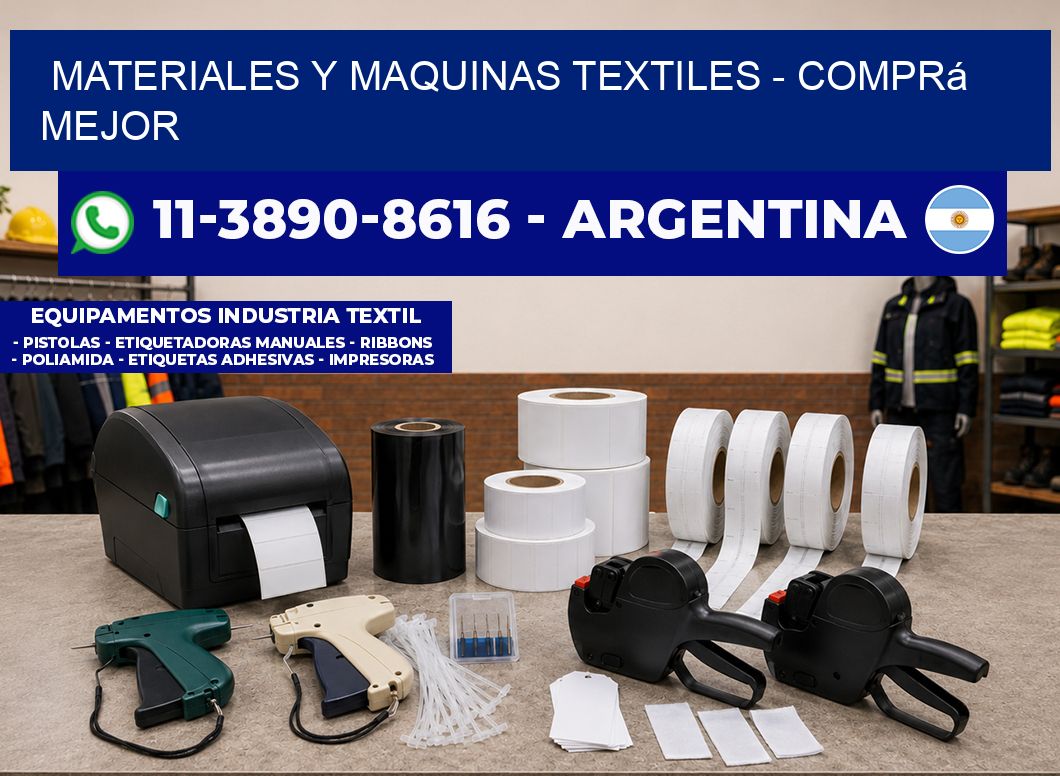 MATERIALES Y MAQUINAS TEXTILES - Comprá mejor