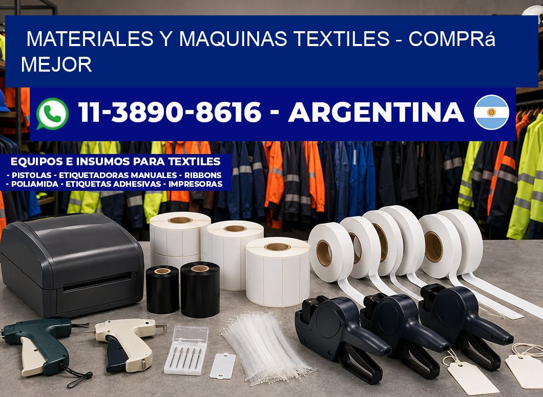 MATERIALES Y MAQUINAS TEXTILES - Comprá mejor