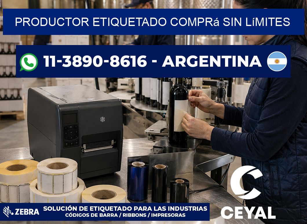 PRODUCTOR ETIQUETADO Comprá sin límites