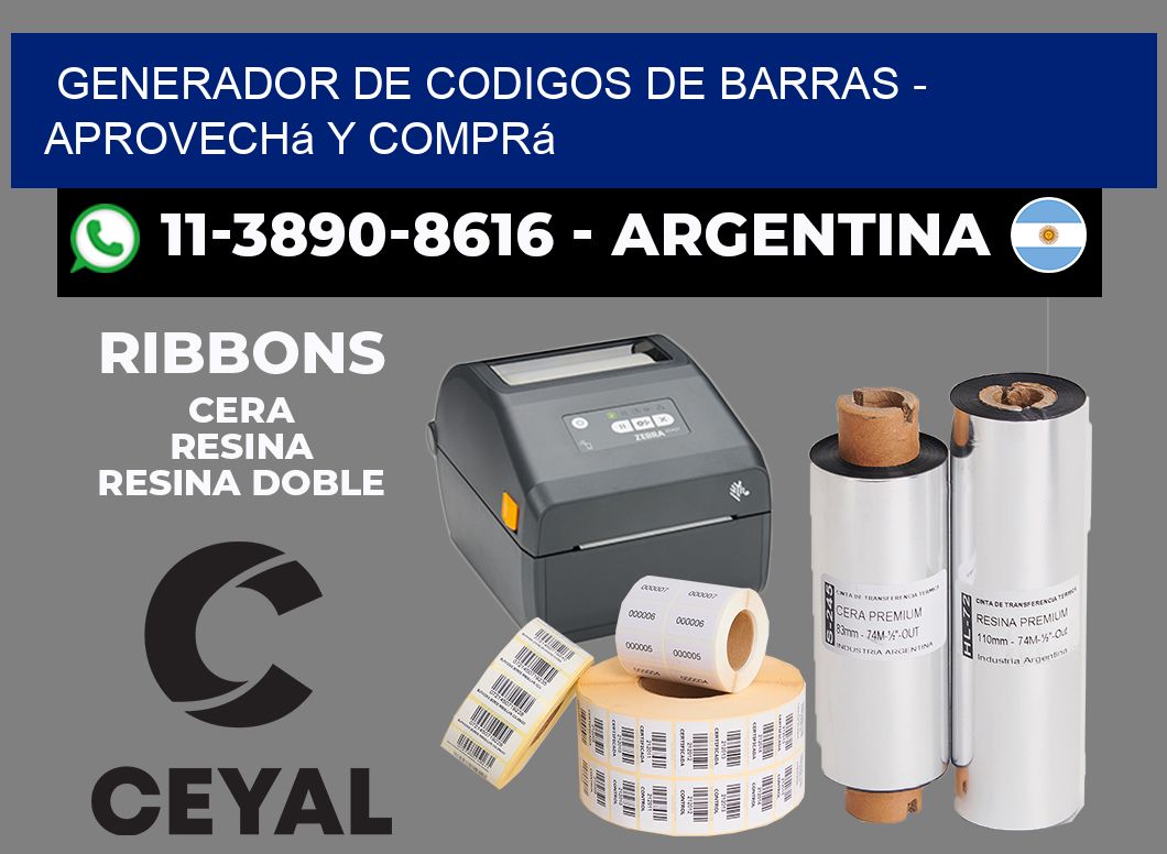 generador de codigos de barras - Aprovechá y comprá