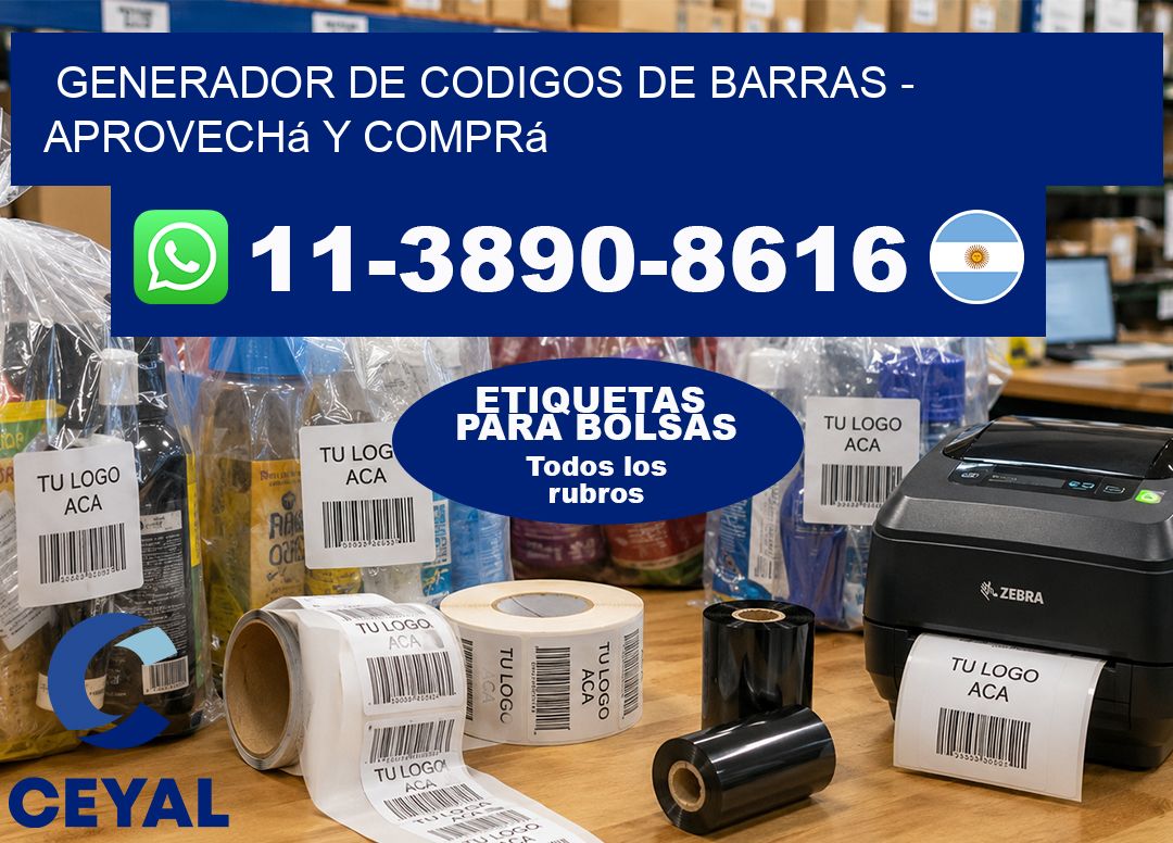 generador de codigos de barras – Aprovechá y comprá