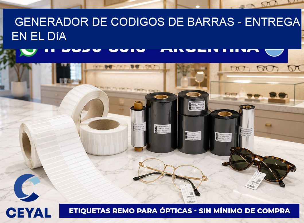 generador de codigos de barras - Entrega en el día