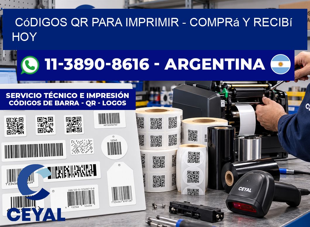Códigos QR para Imprimir - Comprá y recibí hoy
