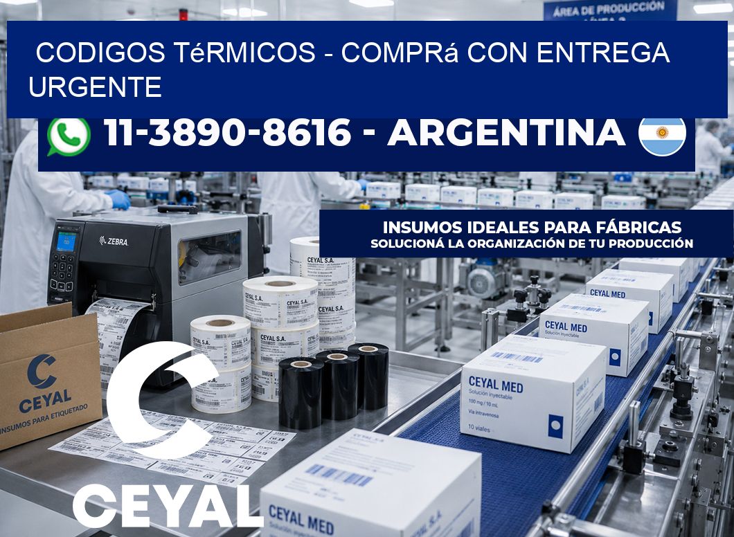 Codigos térmicos – Comprá con entrega urgente