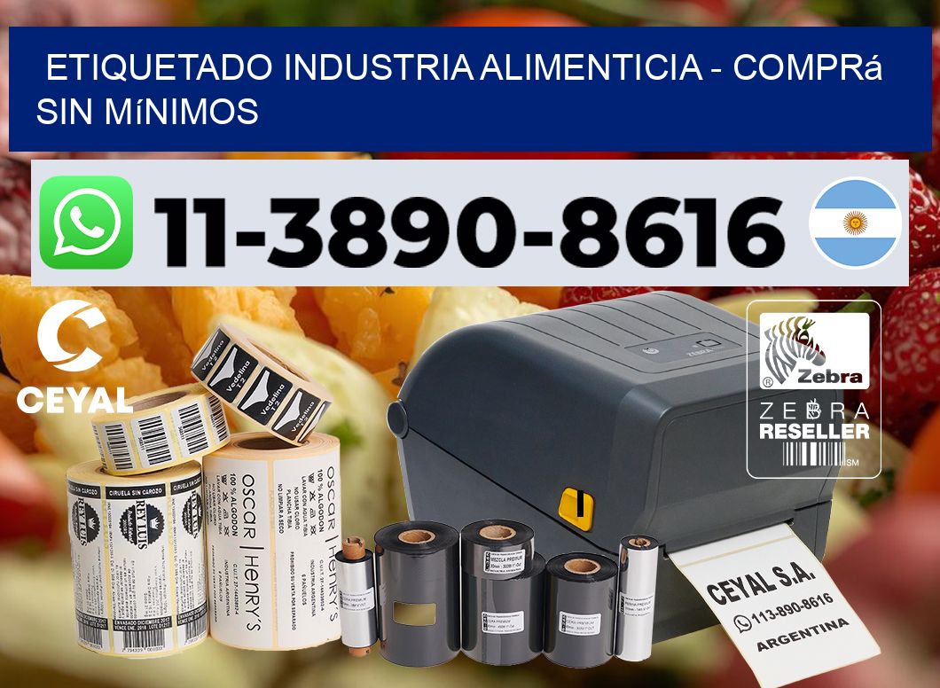 ETIQUETADO INDUSTRIA ALIMENTICIA - Comprá sin mínimos