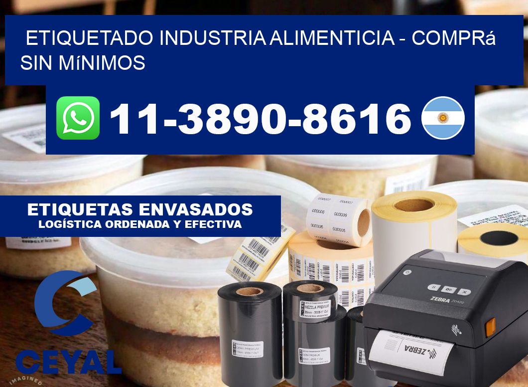 ETIQUETADO INDUSTRIA ALIMENTICIA - Comprá sin mínimos