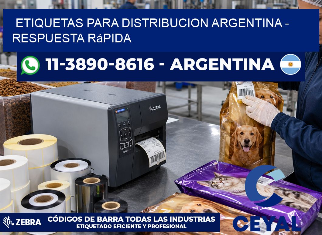 ETIQUETAS PARA DISTRIBUCION ARGENTINA - Respuesta rápida