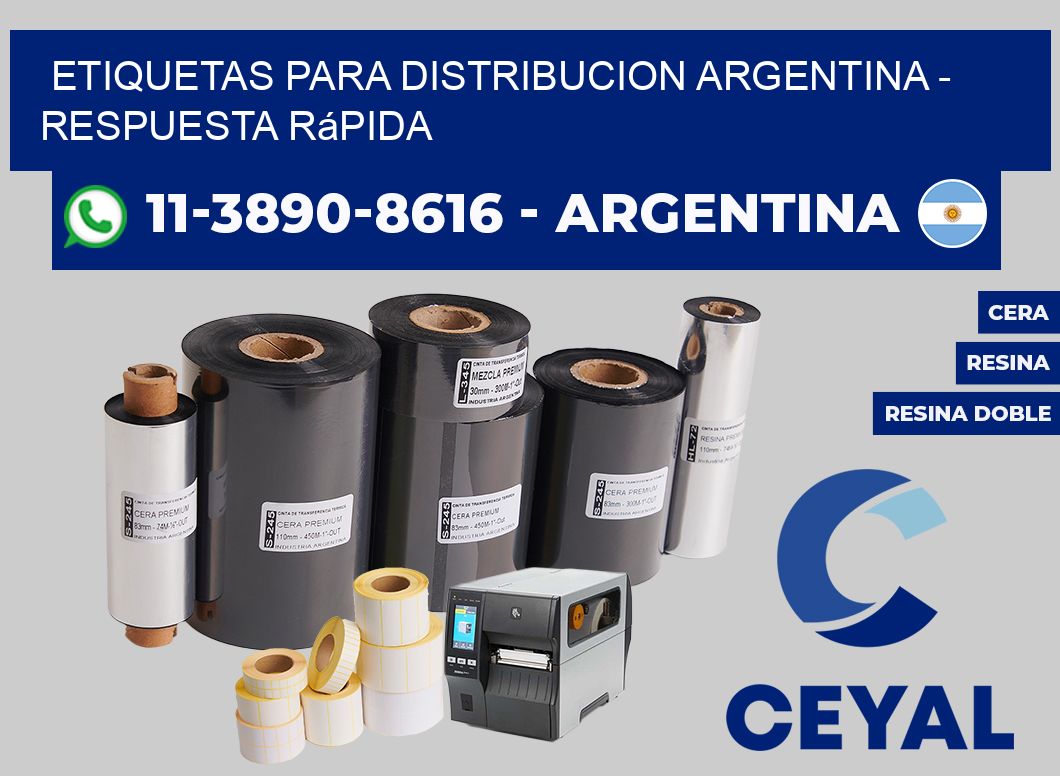ETIQUETAS PARA DISTRIBUCION ARGENTINA - Respuesta rápida