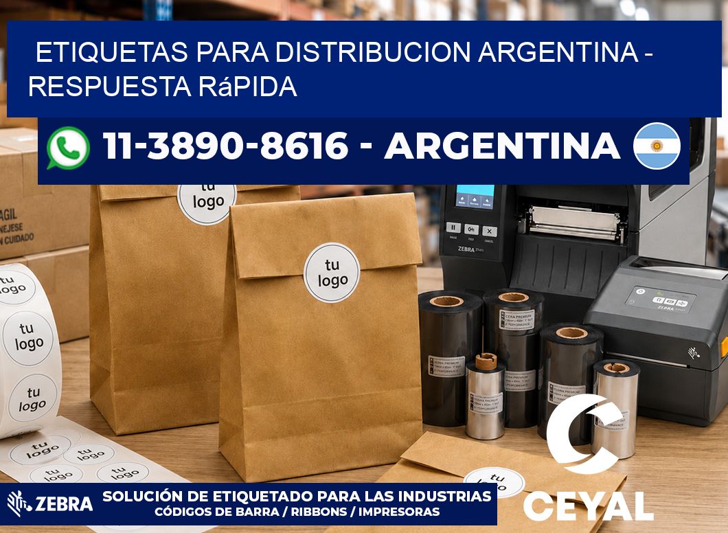 ETIQUETAS PARA DISTRIBUCION ARGENTINA – Respuesta rápida