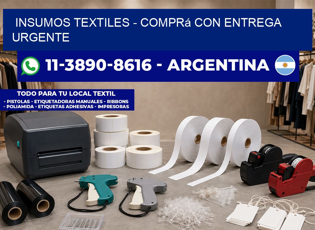 INSUMOS TEXTILES - Comprá con entrega urgente