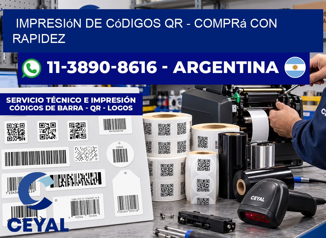 Impresión de Códigos QR – Comprá con rapidez
