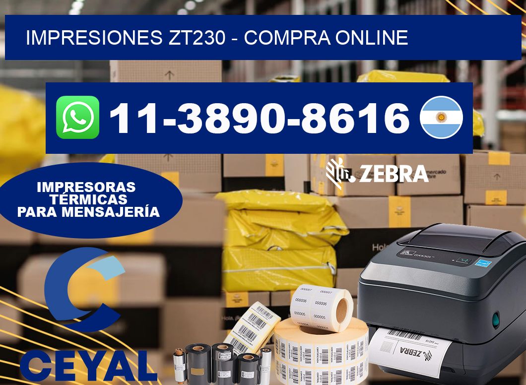 Impresiones ZT230 - compra online