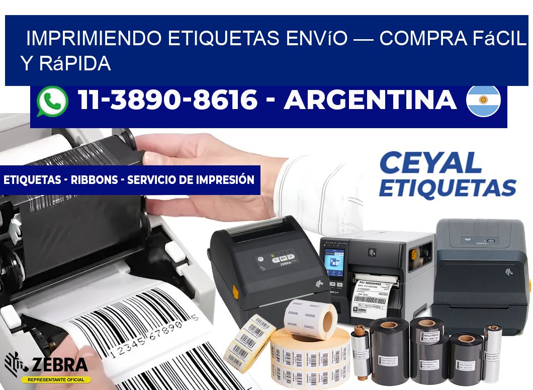 Imprimiendo etiquetas envío — Compra fácil y rápida