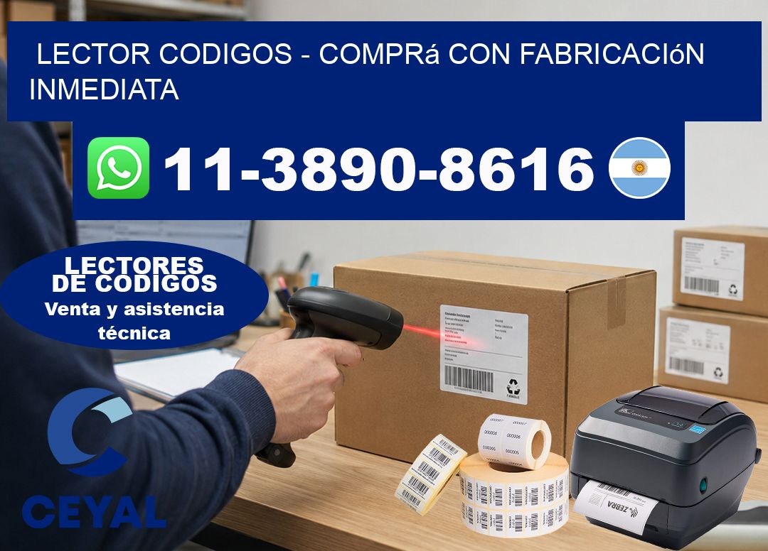 LECTOR CODIGOS - Comprá con fabricación inmediata