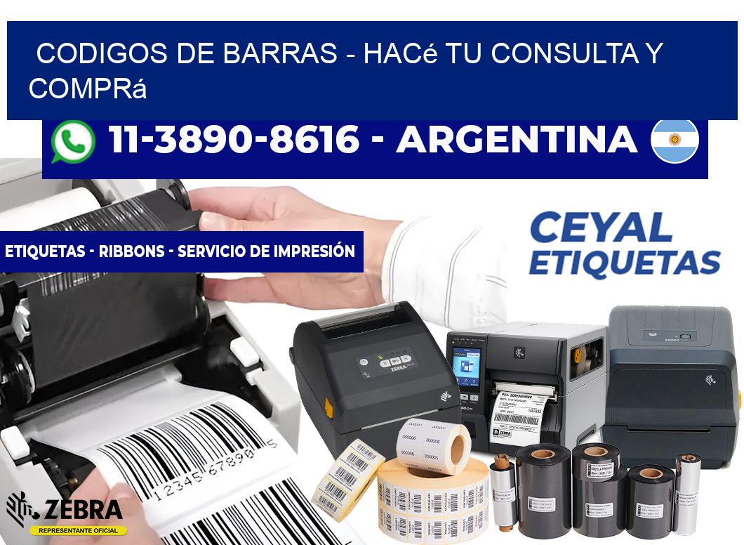 codigos de barras – Hacé tu consulta y comprá