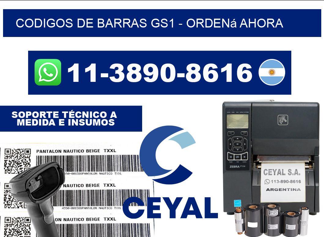 codigos de barras gs1 - Ordená ahora