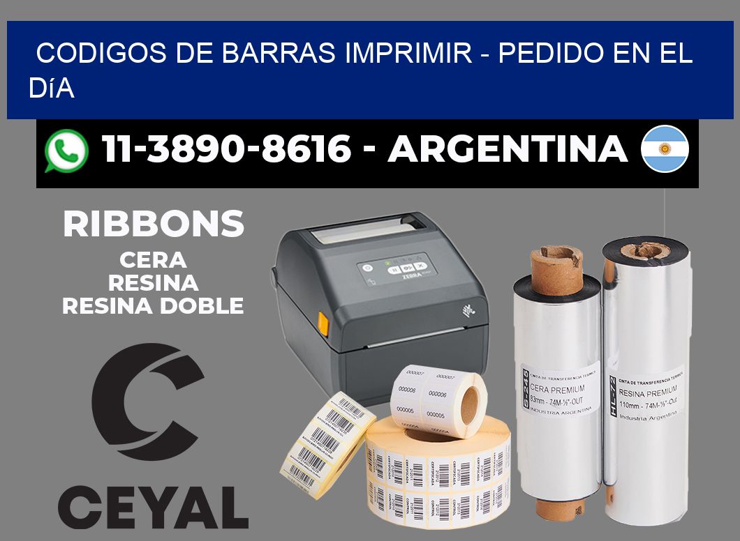 codigos de barras imprimir - Pedido en el día