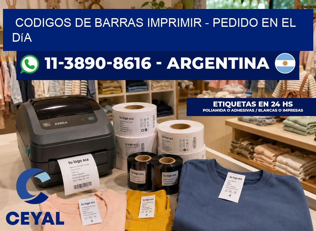 codigos de barras imprimir – Pedido en el día