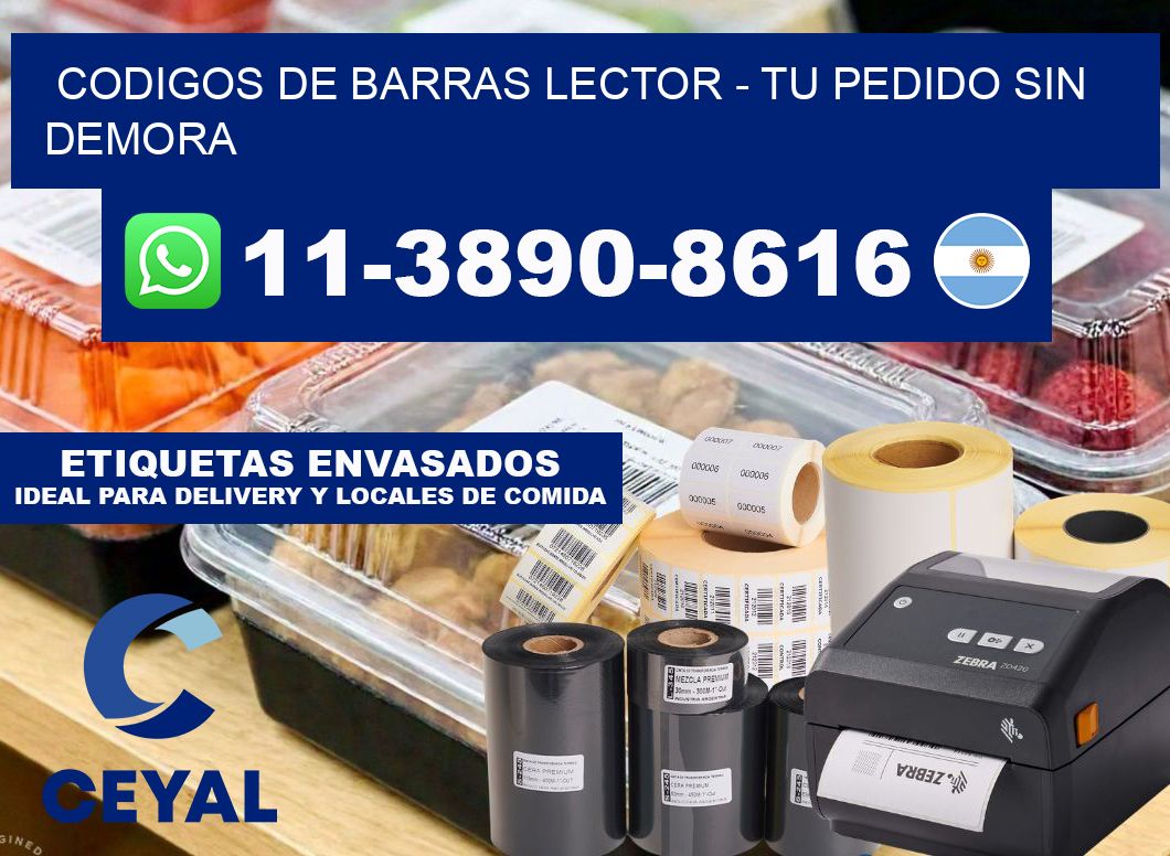 codigos de barras lector - Tu pedido sin demora