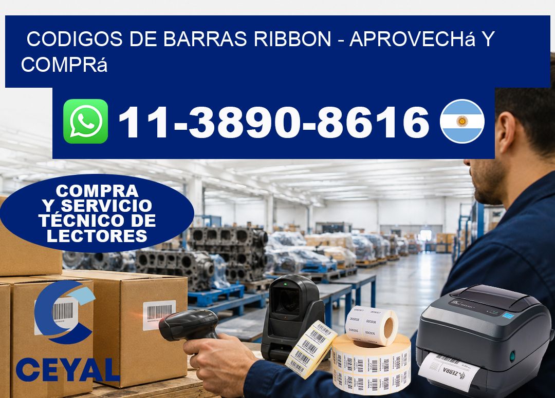 codigos de barras ribbon - Aprovechá y comprá