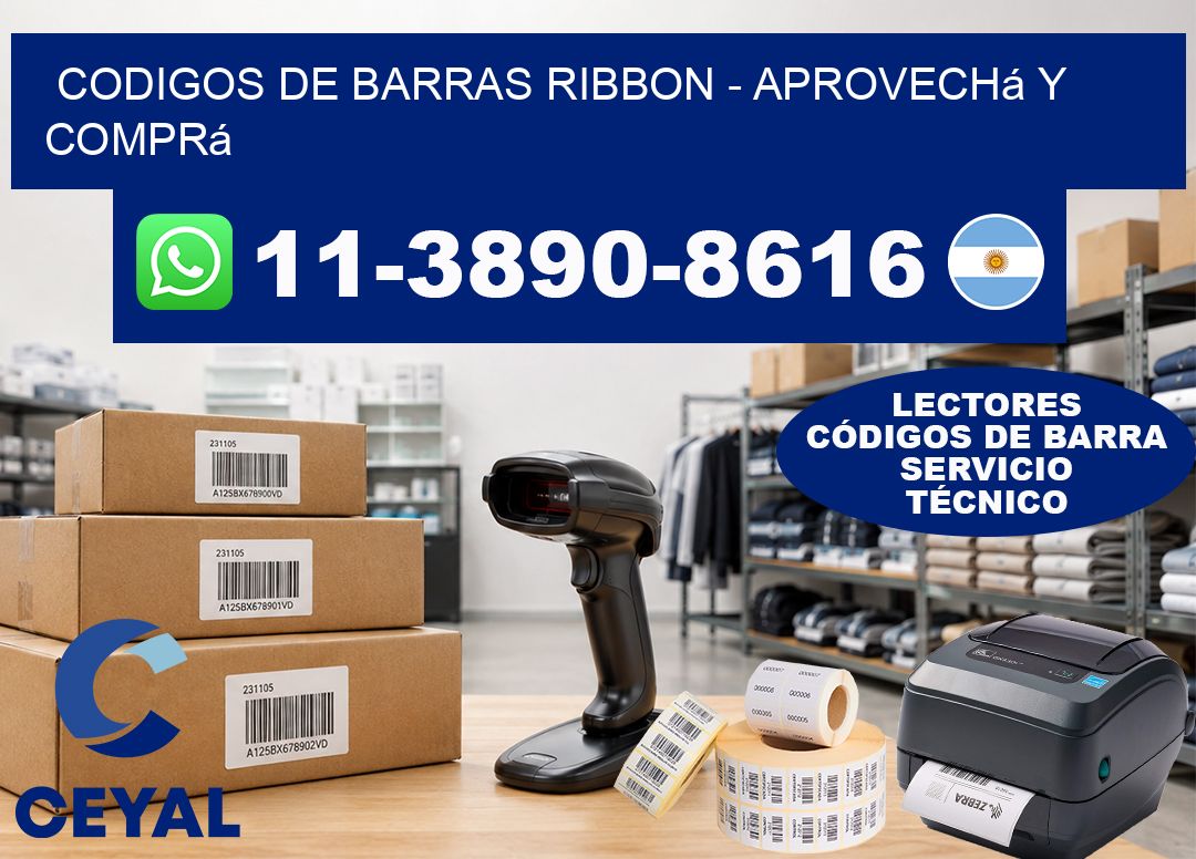 codigos de barras ribbon - Aprovechá y comprá