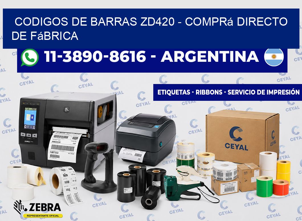 codigos de barras zd420 - Comprá directo de fábrica