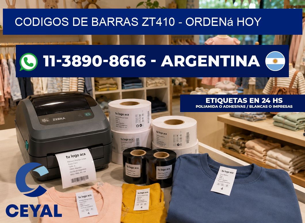 codigos de barras zt410 - Ordená hoy