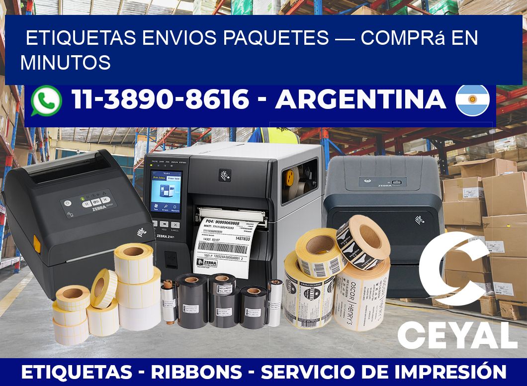 etiquetas envios paquetes — Comprá en minutos