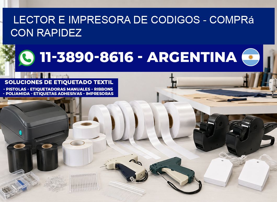 lector e impresora de codigos - Comprá con rapidez