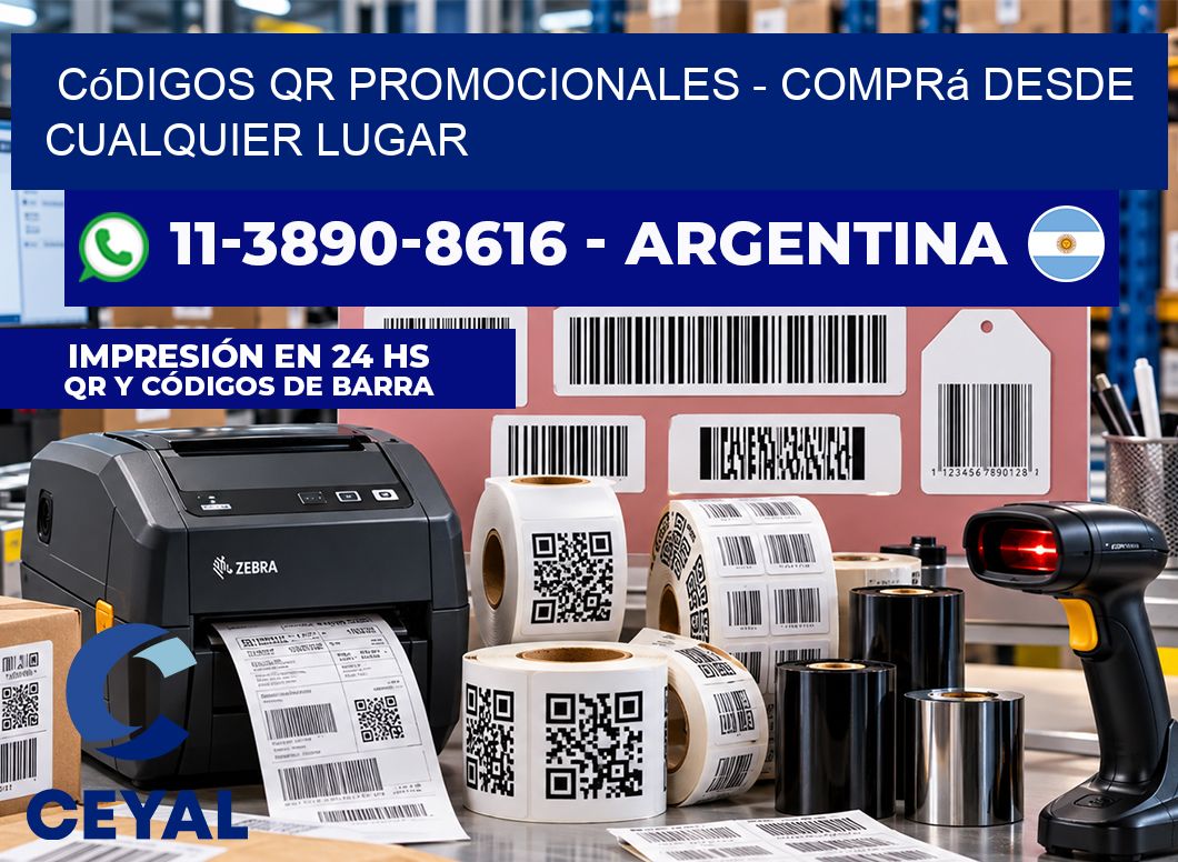 Códigos QR Promocionales - Comprá desde cualquier lugar