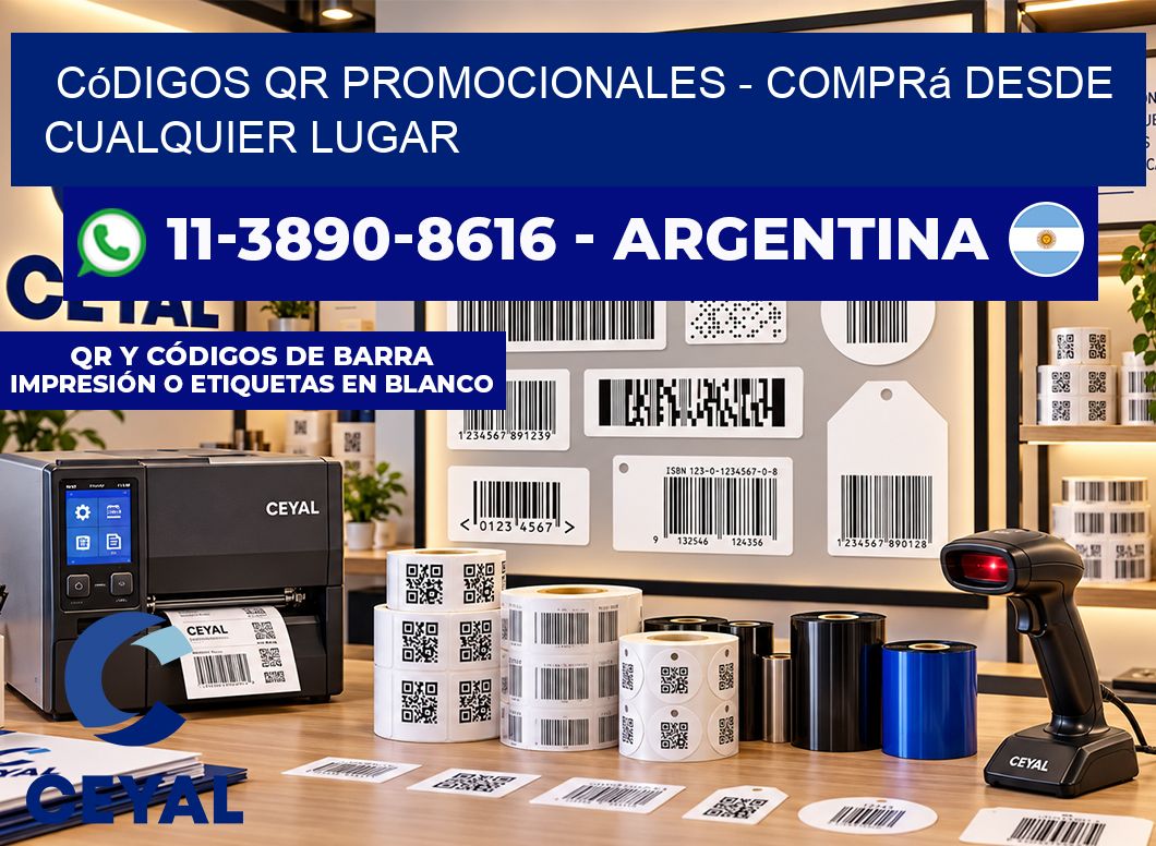 Códigos QR Promocionales - Comprá desde cualquier lugar