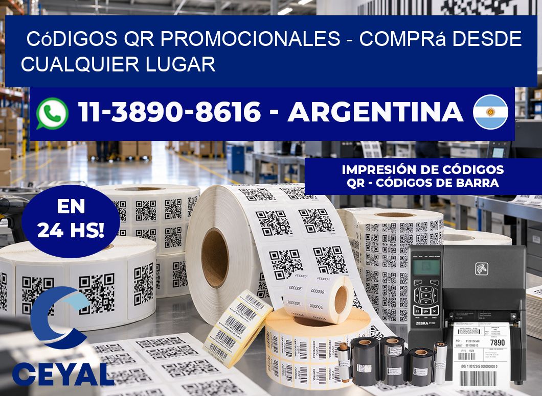 Códigos QR Promocionales - Comprá desde cualquier lugar