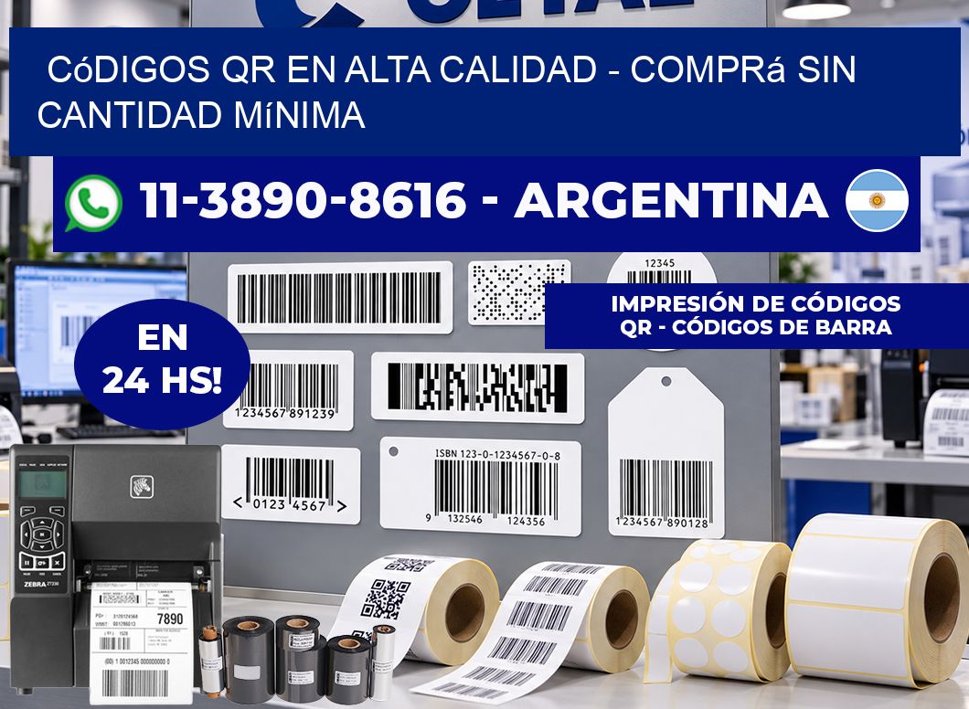 Códigos QR en Alta Calidad - Comprá sin cantidad mínima