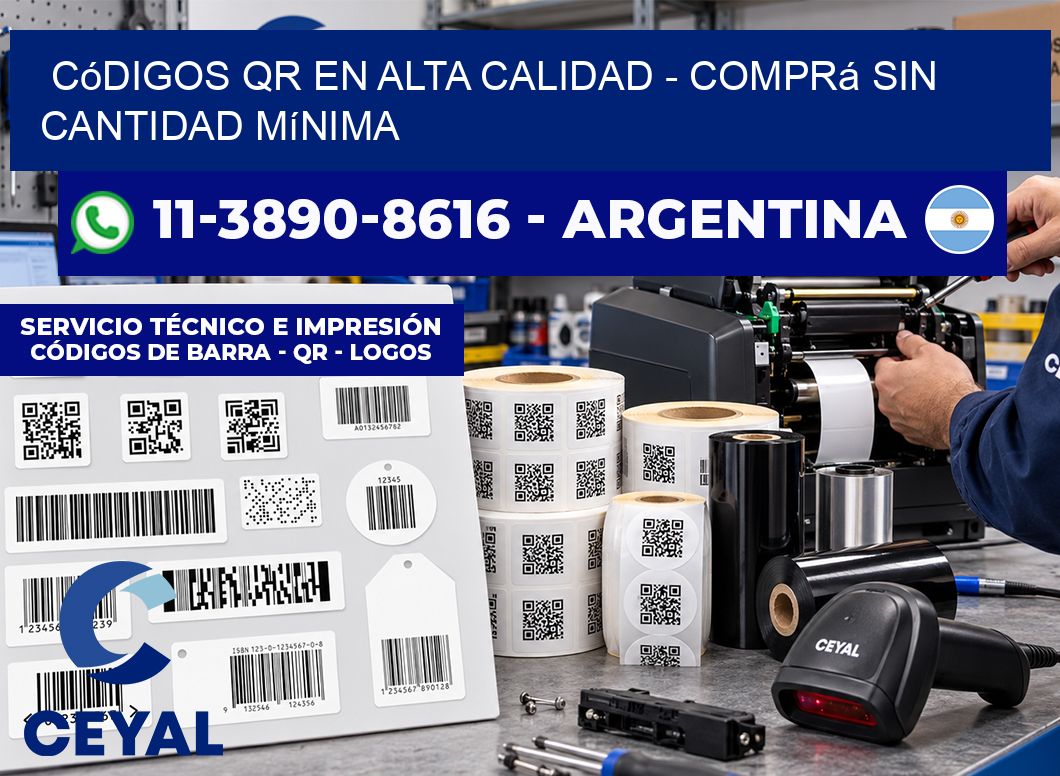 Códigos QR en Alta Calidad - Comprá sin cantidad mínima