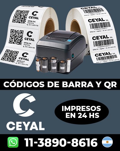 Códigos de barras Impresos – Comprá con fabricación inmediata