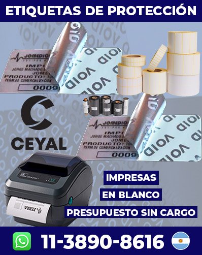 etiquetas para códigos 2 d Arg
